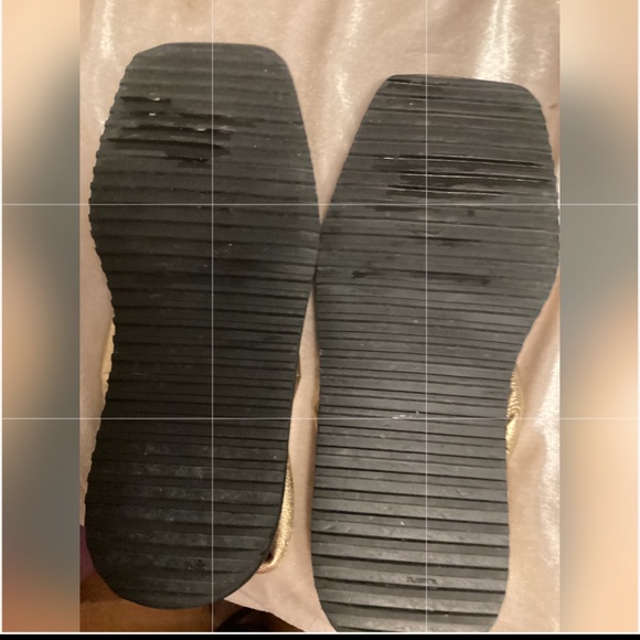 TIBI LEATHER GOLDEN SLING BACK SANDA SZ 39 - Picture 8 of 10